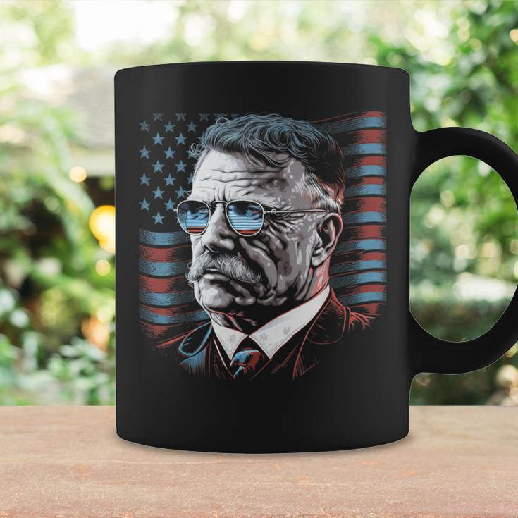4Th Of July President Theodore Teddy Roosevelt American Flag Coffee Mug Gifts ideas