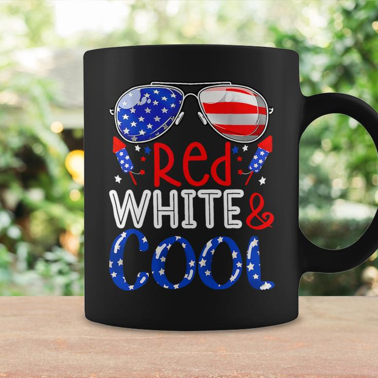 4Th Of July Red White And Cool Sunglasses American Flag Coffee Mug Gifts ideas