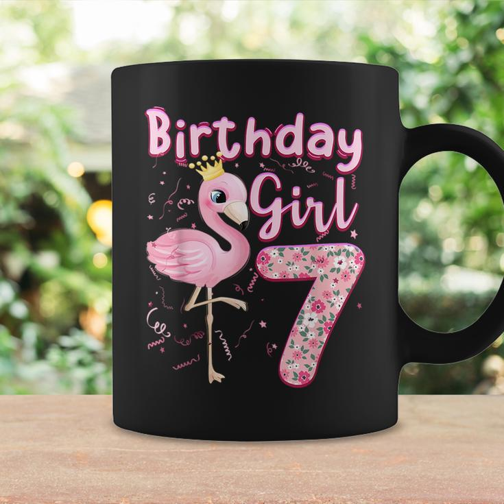 7Th Birthday Girls Flamingo 7 Years Old Tropical Flamingo Coffee Mug Gifts ideas