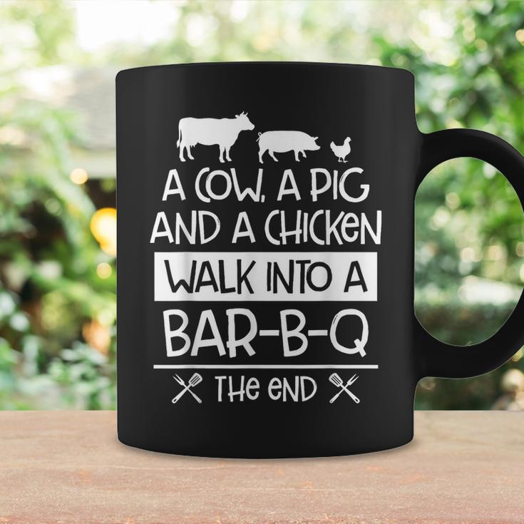 A Cow A Pig And A Chicken Walk Into A Bar B Q The End - Bbq Coffee Mug Gifts ideas