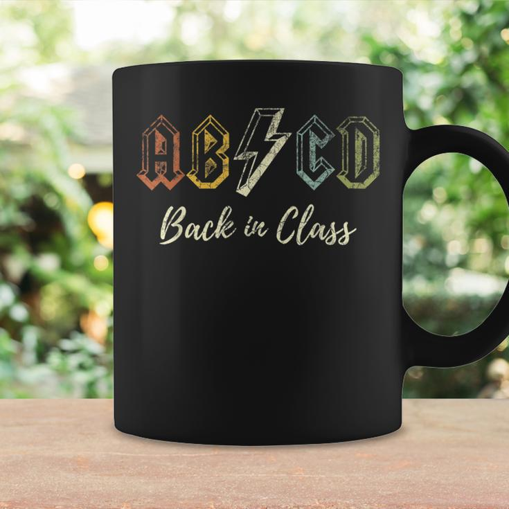 Abcd Teacher Rock Back To School Teacher Student Rock Coffee Mug Gifts ideas