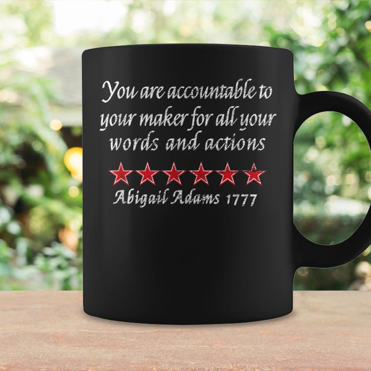 Abigail Adams Quote 1777 Revolutionary War Coffee Mug | Mazezy DE