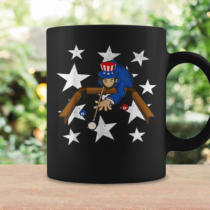 Abraham Lincoln Playing Billiards Funny 4Th Of July Poo Coffee Mug Gifts ideas