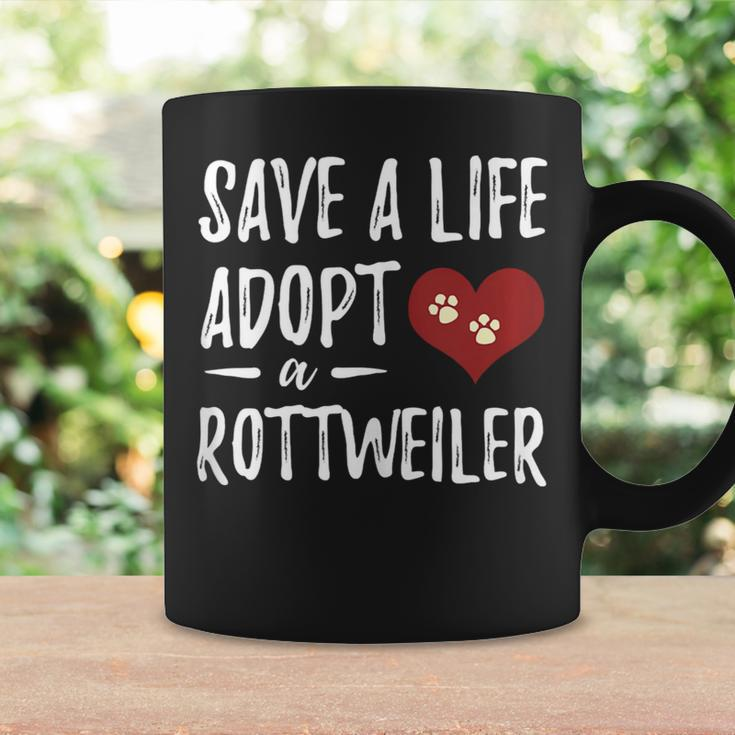 Adopt A Rottweiler Funny Rescue Dog Coffee Mug Gifts ideas