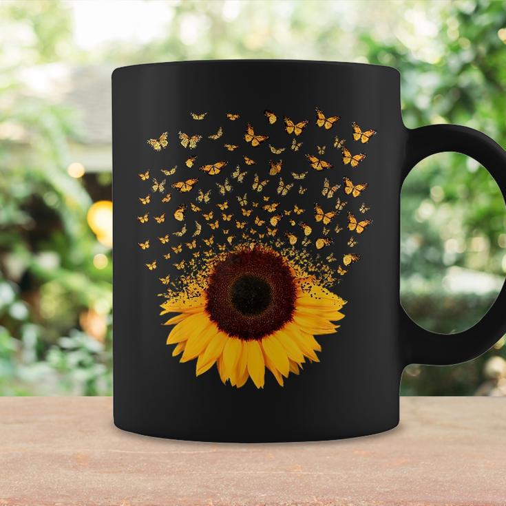Adorable Butterfly Sunflower Butterfly Funny Designs Funny Gifts Coffee Mug Gifts ideas
