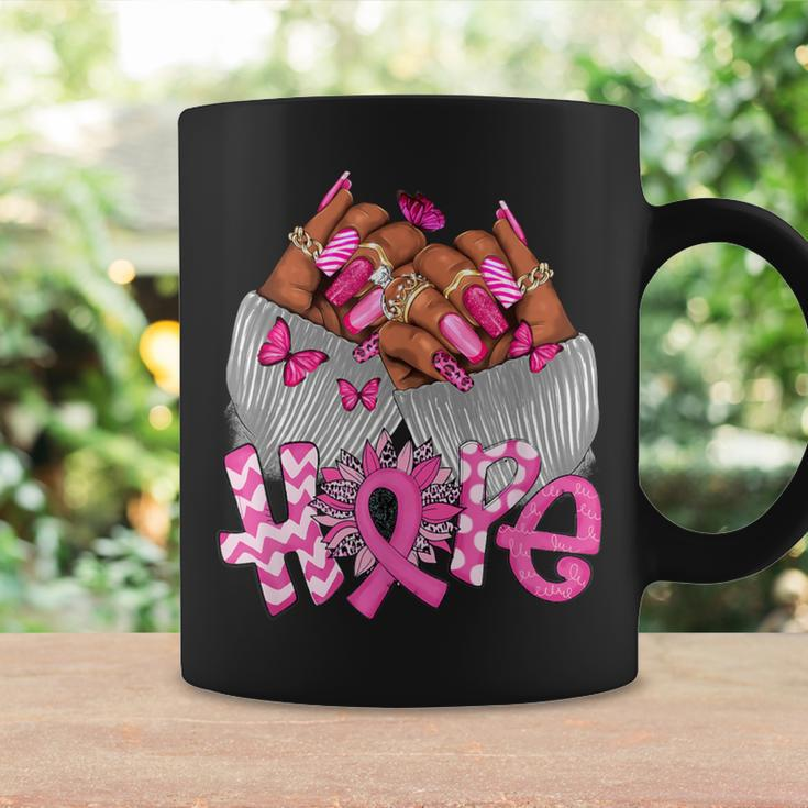 African Black Hope Breast Cancer Sunflower Hippie Coffee Mug Gifts ideas