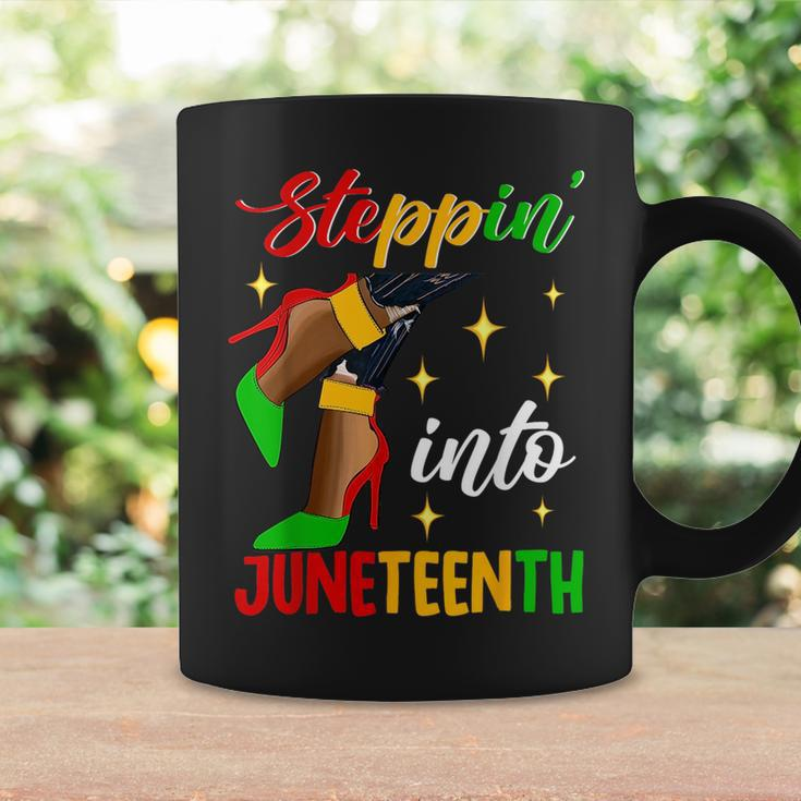 Afro Woman High Heels Black Girl Stepping Into Junenth Coffee Mug Gifts ideas