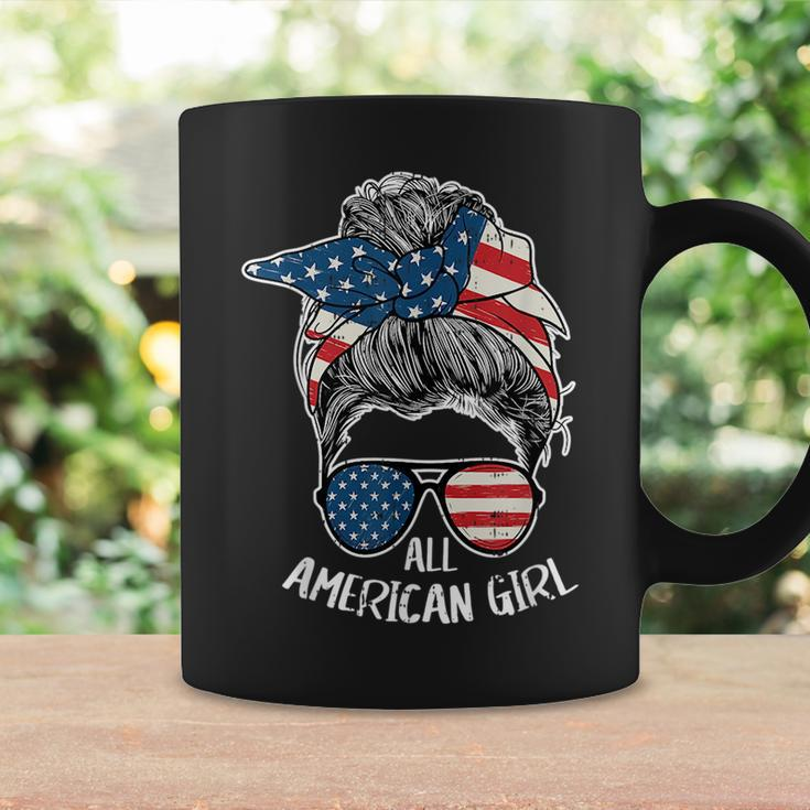 All American Girls 4Th Of July Messy Bun Hairdresser Coffee Mug Gifts ideas