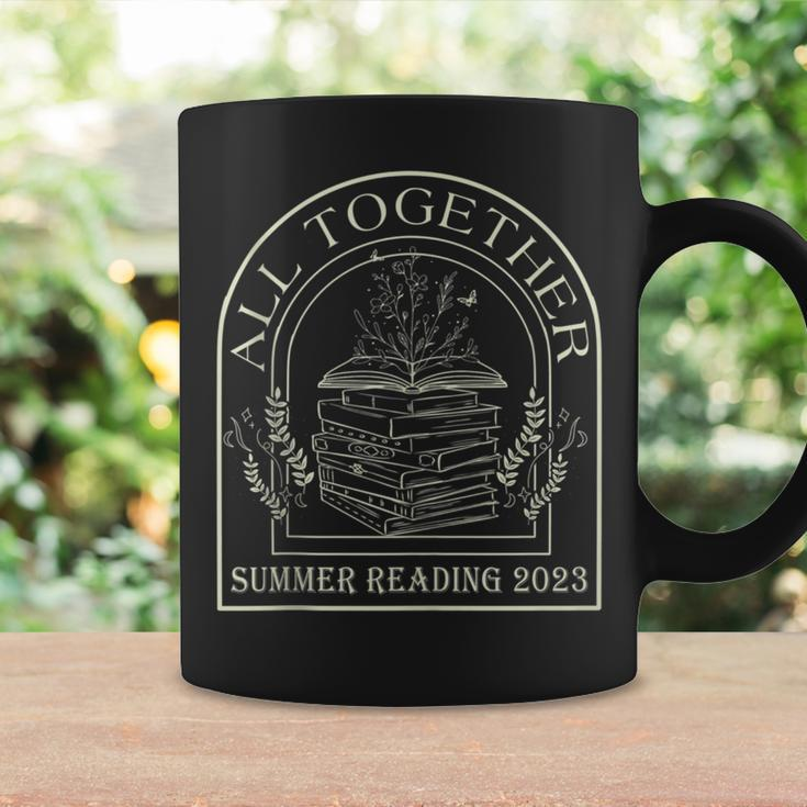 All Together Now Summer Reading 2023 Retro Flower Book Lover Reading Funny Designs Funny Gifts Coffee Mug Gifts ideas