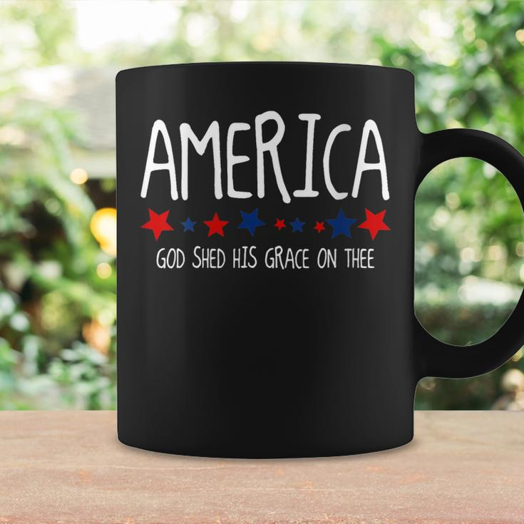 America God Shed His Grace On Thee 4Th Of July Men Women Coffee Mug Gifts ideas