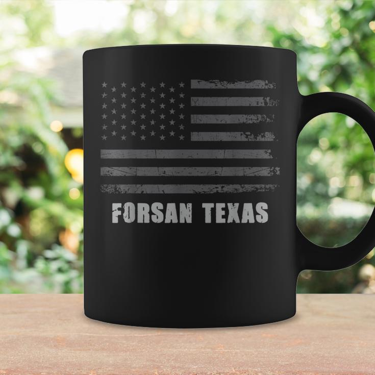 American Flag Forsan Texas Usa Patriotic Souvenir Coffee Mug Gifts ideas