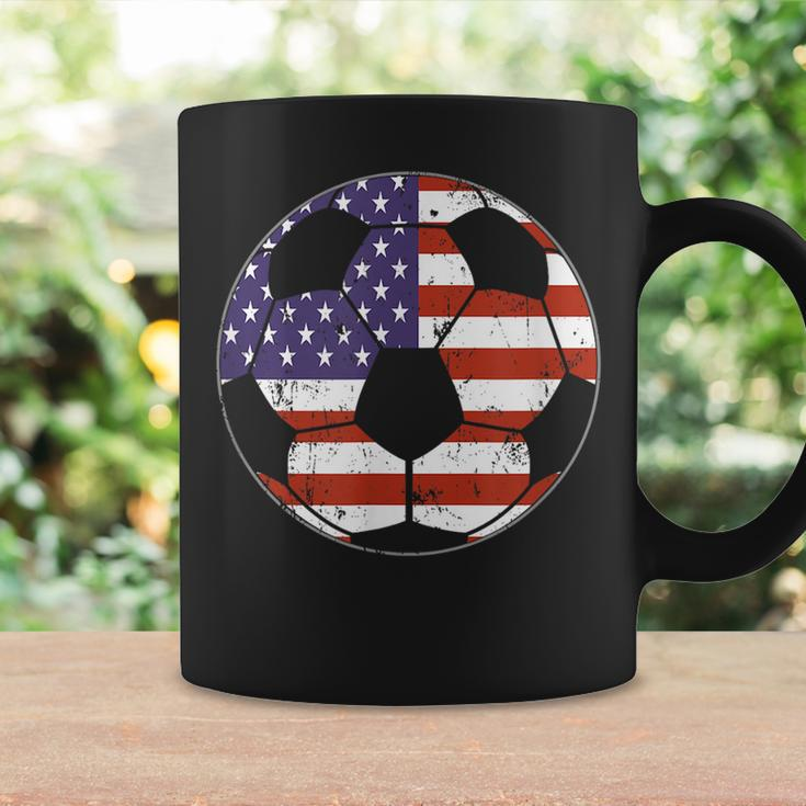 American Flag Soccer Ball Men Women Kids Coffee Mug Gifts ideas