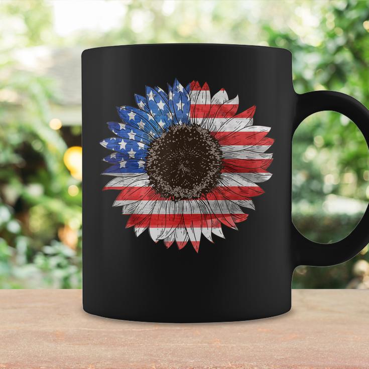 American Flag Sunflower Graphic 4Th Of July Independence Day Coffee Mug Gifts ideas