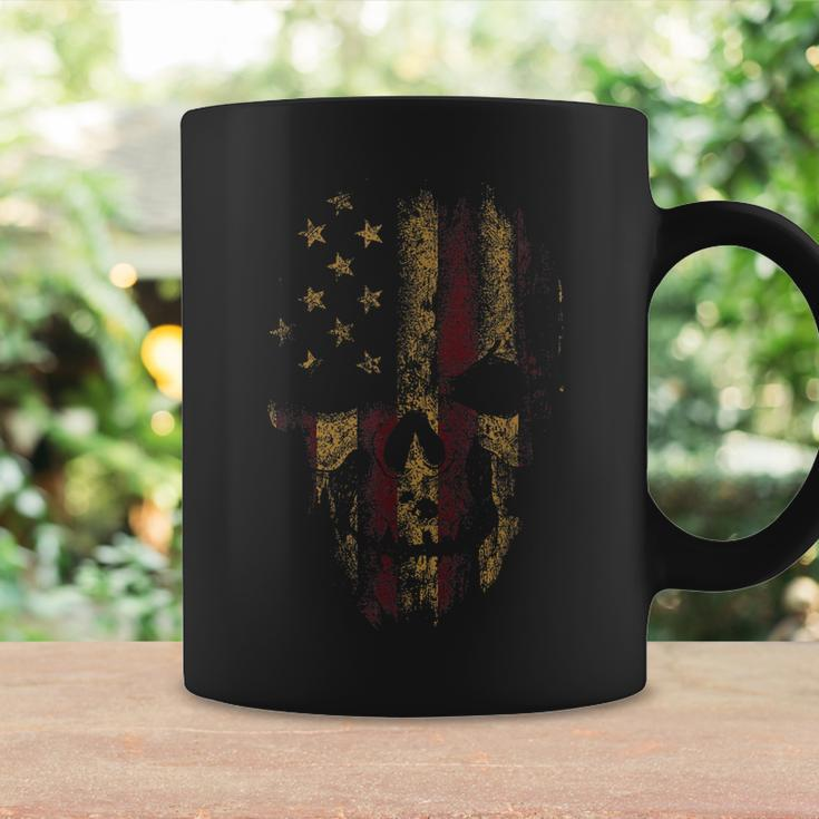American Skull Flag Patriotic Happy 4Th Of July Coffee Mug Gifts ideas