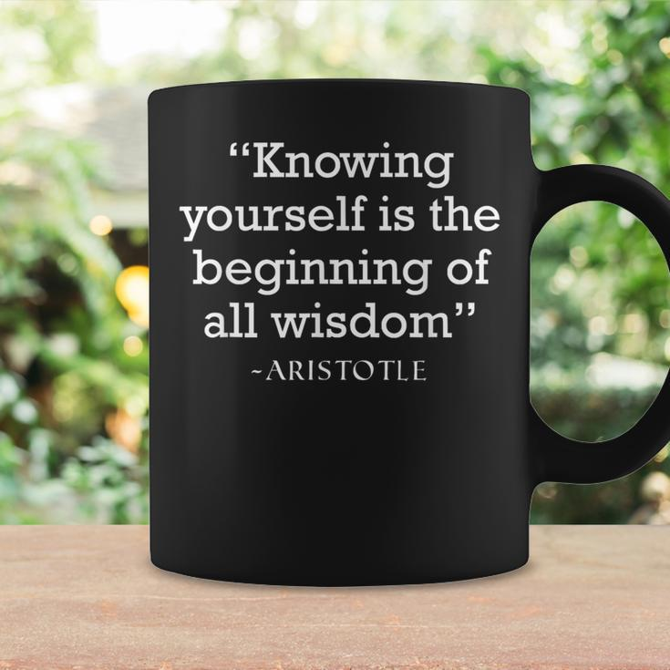 Aristotle Wisdom & Introspection Philosophy Quote Coffee Mug Gifts ideas