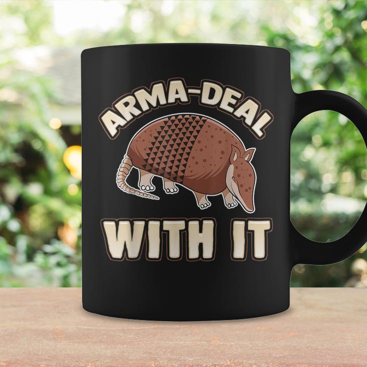 Arma-Deal With It Fun Pun Armadillo Armadillo Lovers Coffee Mug Gifts ideas