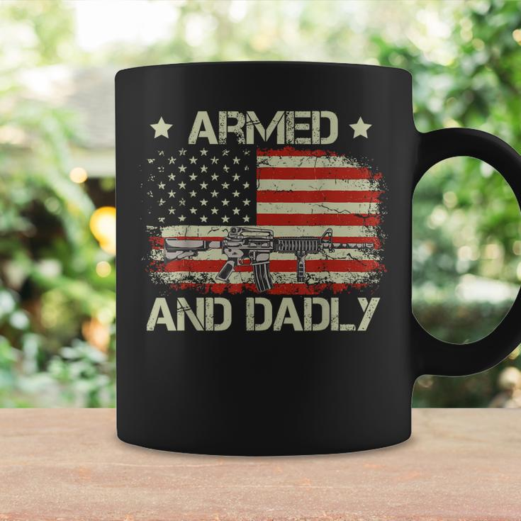 Armed And Dadly Funny Dadly Fathers Day Coffee Mug Gifts ideas