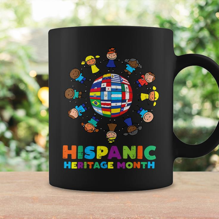 Around Globe Hispanic Flags Heritage Month Boys Girls Coffee Mug Gifts ideas