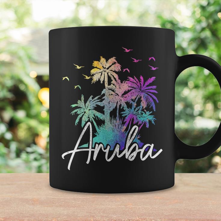 Aruba Beach Vintage Palm Trees Vacation Aruba Funny Gifts Coffee Mug Gifts ideas