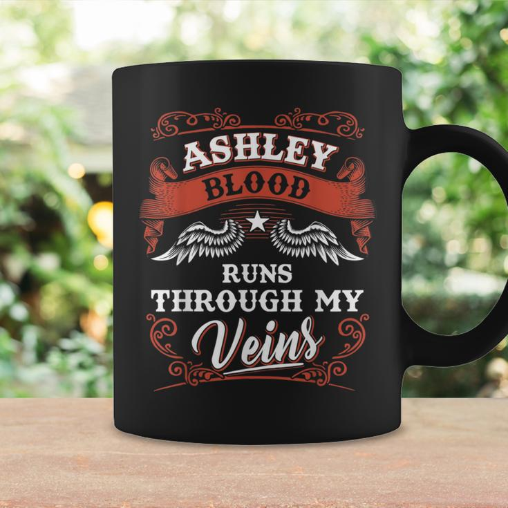 Ashley Blood Runs Through My Veins Family Christmas Coffee Mug Gifts ideas