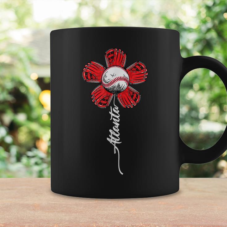 Atlanta Colorful Baseball Flower Souvenir I Love Atlanta Coffee Mug Gifts ideas