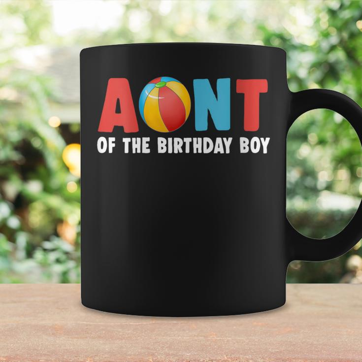 Aunt Of The Birthday Boy Beach Ball Family Matching Party Coffee Mug Gifts ideas
