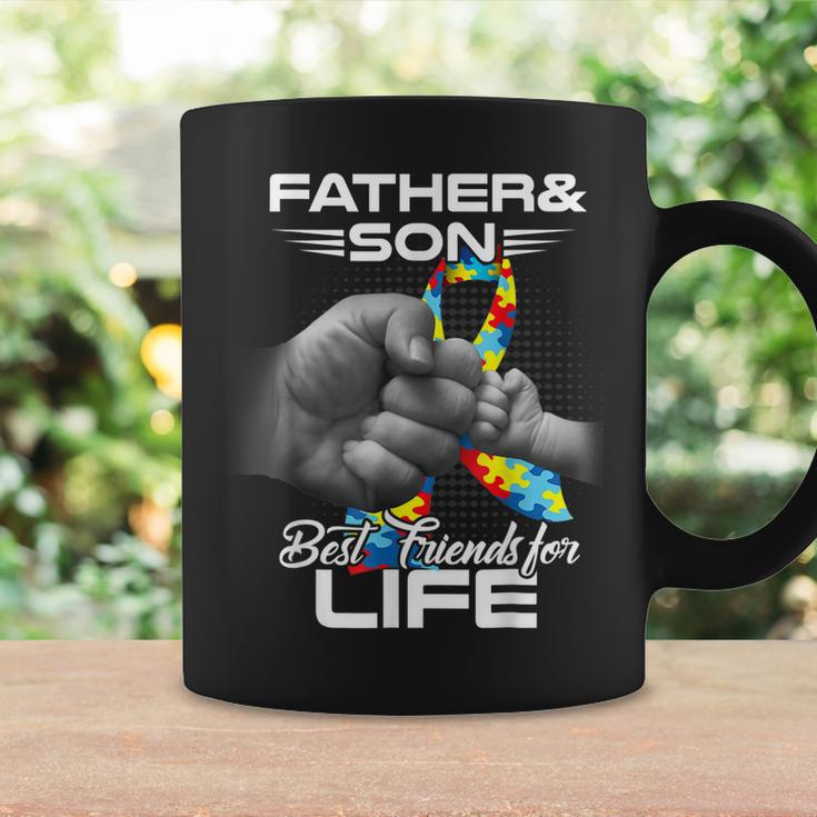 Autism Dad Father And Son Best Friends For Life Autism Coffee Mug Gifts ideas