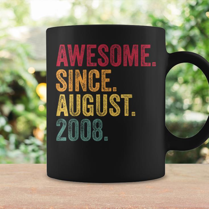 Awesome Since August 2008 15Th Birthday 15 Years Old Coffee Mug Gifts ideas