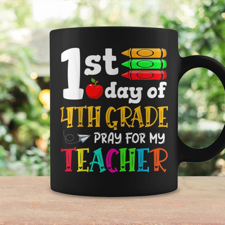 Back To School 1St Day Of 4Th Grade Pray For My Teacher Kids Coffee Mug Gifts ideas