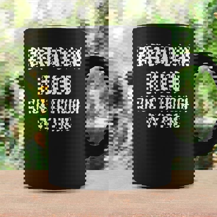 Barbadian Blood Runs Through My Veins Novelty Sarcastic Word Coffee Mug Gifts ideas