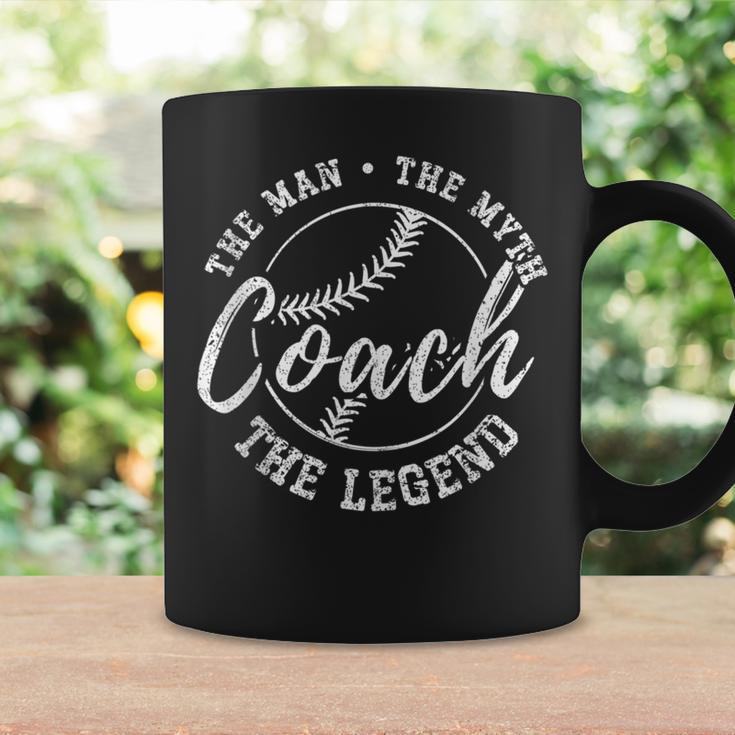 Baseball Coach The Man The Myth The Legend Teacher Husband Gift For Women Coffee Mug Gifts ideas