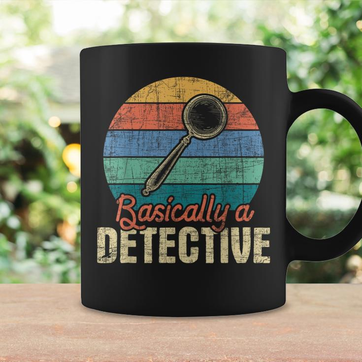 Basically A Detective - Retro Investigator Inspector Spying Coffee Mug Gifts ideas