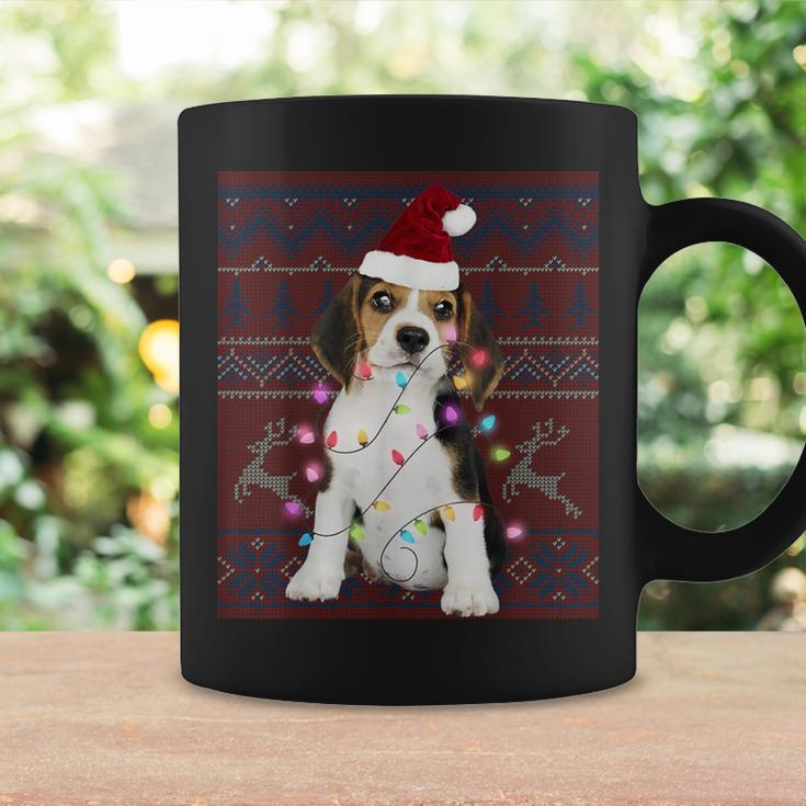 Beagle Christmas Lights Ugly Sweater Dog Lover Coffee Mug Gifts ideas
