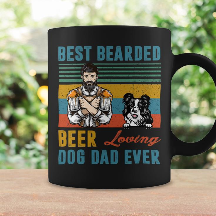 Beer Best Bearded Beer Loving Dog Dad Ever Border Collie Dog Love Coffee Mug Gifts ideas