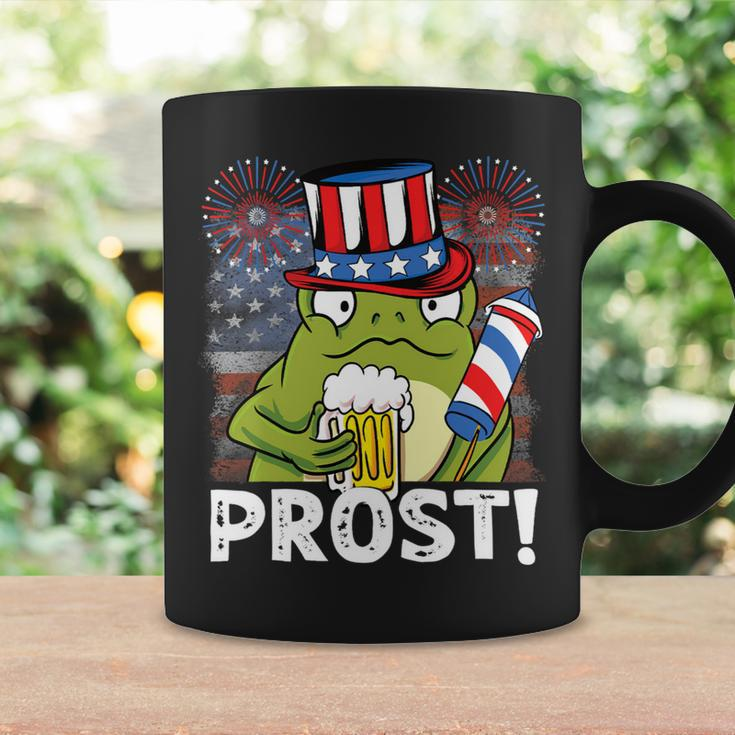 Beer Funny 4Th Of July Us Flag Prost Frog With Beer Coffee Mug Gifts ideas