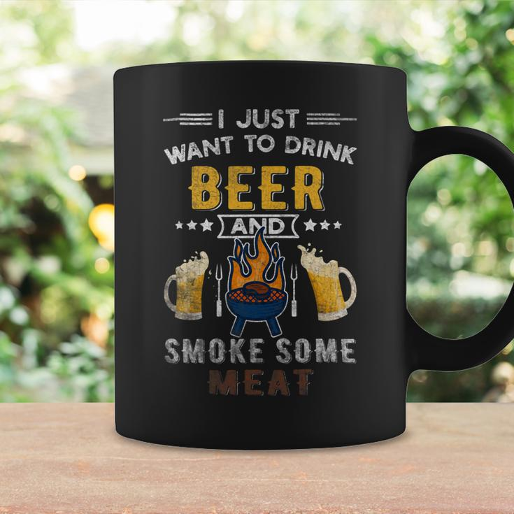 Beer Funny Bbq Chef Beer Smoked Meat Lover Summer Quote Grilling Coffee Mug Gifts ideas