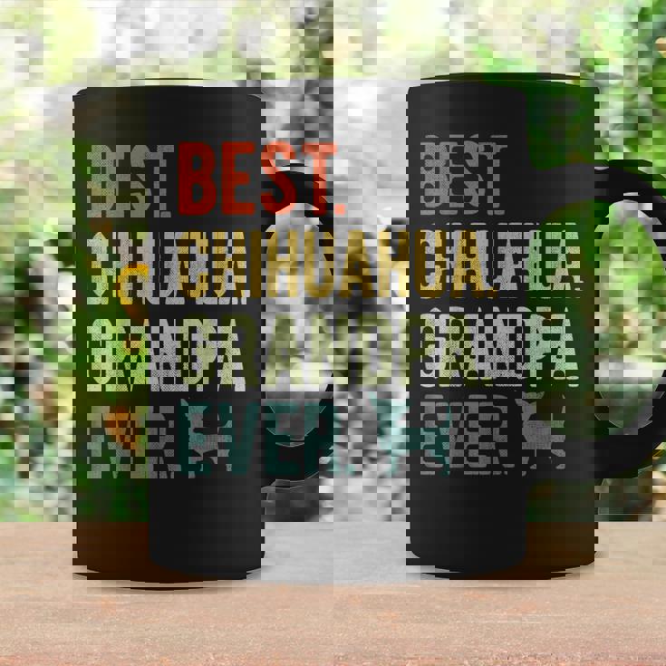 Best Chihuahua Grandpa Ever Dog Lovers Fathers Day Coffee Mug Gifts ideas