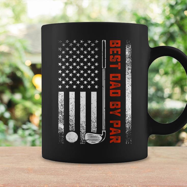 Best Dad By Par Funny Golf Daddy Fathers Day Us Flag Gifts Coffee Mug Gifts ideas