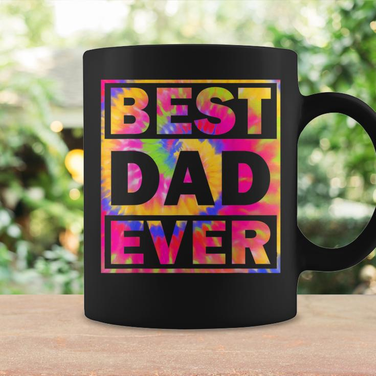 Best Dad Ever With Us Flag Tie Dye Fathers Day Coffee Mug Gifts ideas