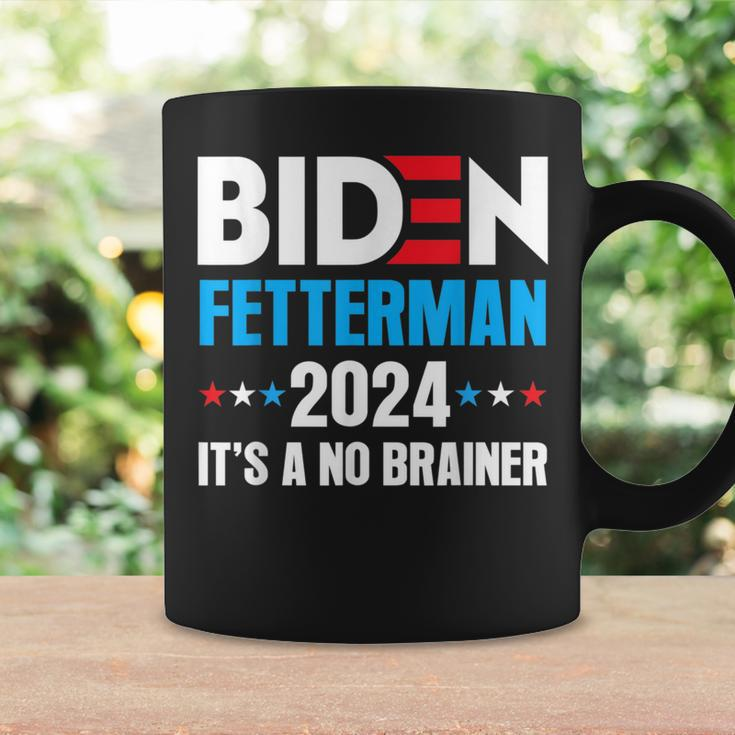 Biden Fetterman 2024 Its A No Brainer Political Joe Biden Coffee Mug Gifts ideas