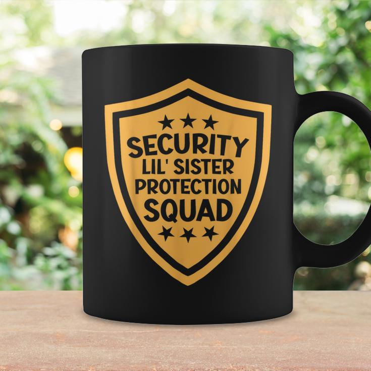 Big Brother Security Lil Sister Protection Squad Pregnancy Gifts For Sister Funny Gifts Coffee Mug Gifts ideas