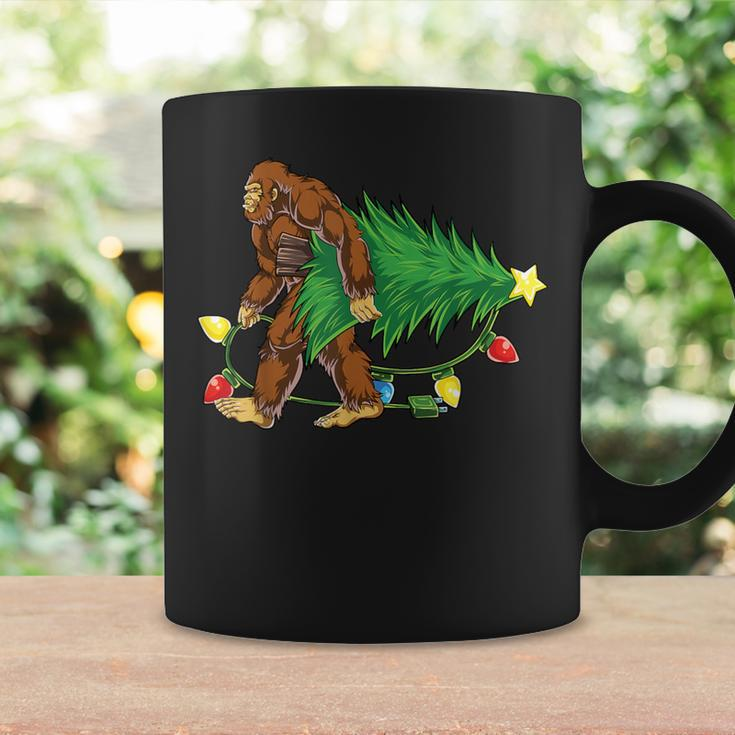 Bigfoot Christmas Tree Lights Xmas Boys Sasquatch Lovers Coffee Mug Gifts ideas