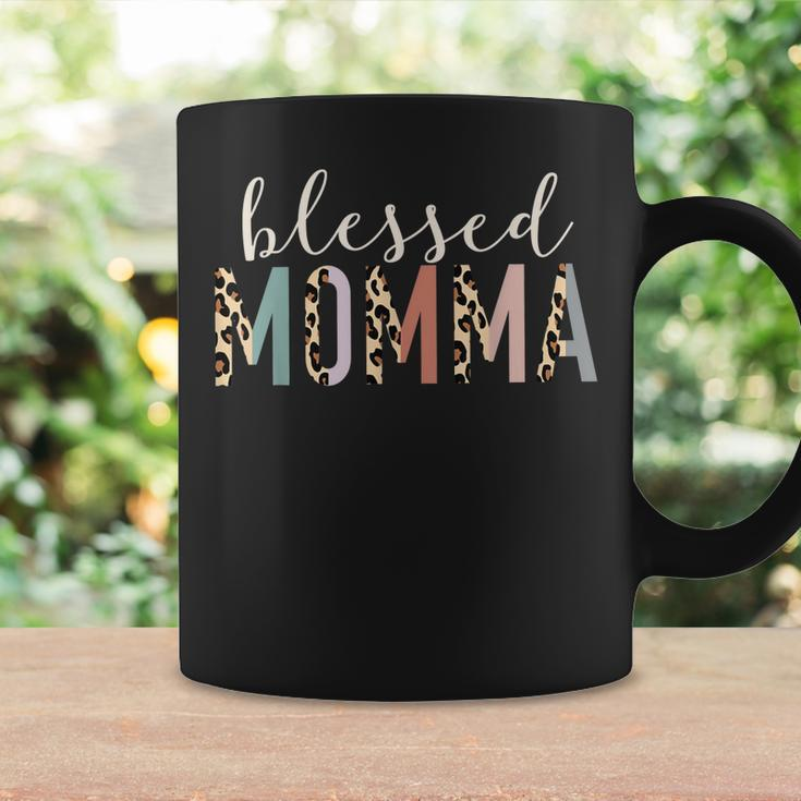 Blessed Momma Cute Leopard Print Coffee Mug Gifts ideas