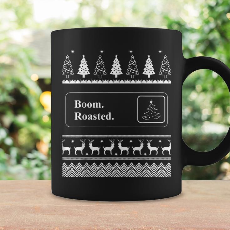 Boom Roasted Office Party Ugly Christmas Sweater Coffee Mug Gifts ideas