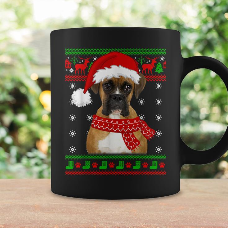 Boxer Dog Ugly Sweater Christmas Puppy Dog Lover Coffee Mug Gifts ideas