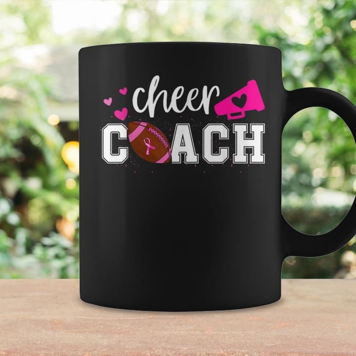 Breast Cancer Awareness Cheer Coach Football Pink Ribbon Coffee Mug Gifts ideas