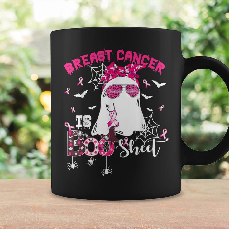 Breast Cancer Is Boo Sheet Cool Ghost Pink Ribbon Halloween Coffee Mug Gifts ideas