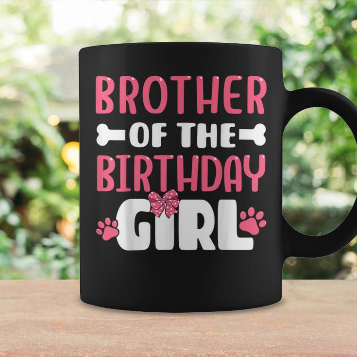 Brother Of The Birthday Girl Dog Paw Birthday Party Coffee Mug Gifts ideas