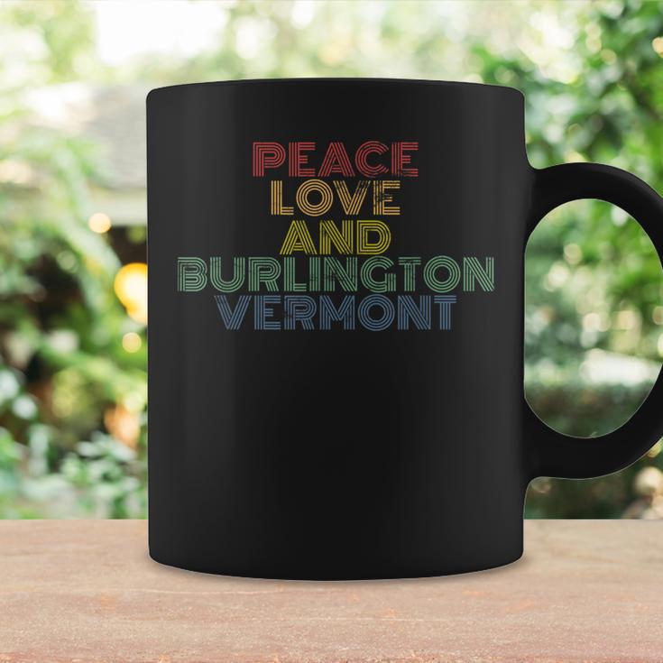Burlington Vermont Peace Love Retro 70S Vintage Coffee Mug Gifts ideas