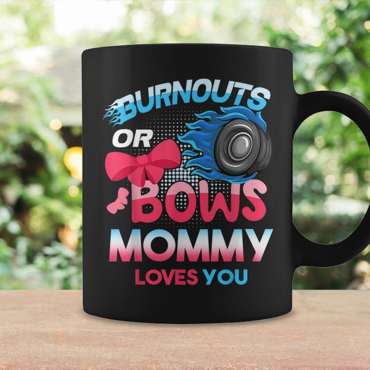 Burnouts Or Bows Mommy Loves You Gender Reveal Family Baby Coffee Mug Gifts ideas
